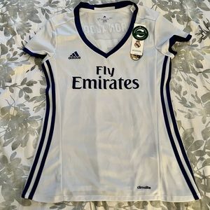 NWT Adidas Real Madrid Ronaldo Fly Emirates Jersey Small